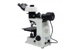 China WF10x/18 Eyepiece Halogen Lamp Microscope Trinocular Metallurgical Microscope supplier
