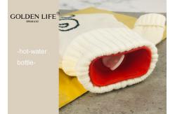 China Rubber Ceramic Gift Set Hot Water Bottle Warmer 1 Liters With Knit Cover supplier