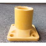 Yellow FRP Fiberglass SMC Handrail Base FRP Tube Construction Base Accessaries for sale