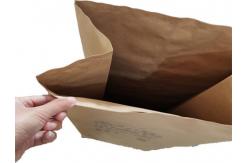 China Brown Biodegradable Flexo Print Paper Refuse Bags Garbage Bag Deciduous Bag Square Bottom supplier