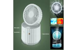 China USB Desktop Rechargeable Fan Humidifying Mist Foldable And Portable Cooling Fan supplier