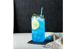 China Reusable Borosilicate Glass Tumbler With Straws , Stain Free Glass Cappuccino Cups supplier