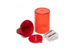 China Multi Color 2 Holes Office Pencil Sharpener Transparent supplier