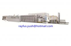 China Pre Feeding Flexo Printer Slotter Die Cutter Folder Gluer Strapper Inline Full Automatic supplier