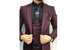 China Wedding Wool Tuxedo 3 Piece Suit For Men Slim Fit supplier