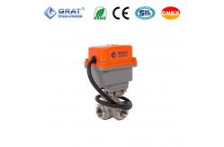 China IoT Internal Thread Three-Way Electric Actuated Ball Valve for High-Pressure HVAC Water Treatment Systems SS304 Stainless Steel Body supplier