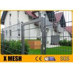 Garden Pvc Galvanized Anti Climb Mesh Fence Panel 200mmx50mm Hole Opening for sale