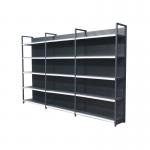Rustic Timber Display Shelves Dark Wood Display Shelves