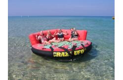 China Crazy Ufo Towable Inflatables / Adults And Child Inflatable Water Sport Games supplier