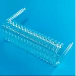 High Temperature Mechanical Accessories Quartz Spiral Tube Quartz Glass Test Tube For Lab for sale