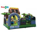 Minecraft Theme Cartoon Inflatable Bounce Castle Slide 6.5m 21.5ft for sale