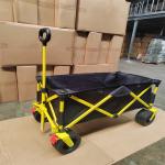Multipurpose Folding Beach Wagon Push Pull Folding Wagon With Four Wheel 60KGS for sale
