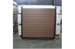China Easy Installation WPC Fence Panels Composite Wood Privacy Garden Aluminum Post supplier