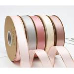Handmade Bow and Gold Border Ribbon Decoration on High Tenacity Double-Sided Polyester Belt for Baked Flowers Gift Packaging for sale
