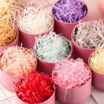 Recyclable Crinkle 2mm Color Shredded Paper For Gift Boxes for sale
