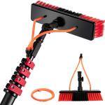 Water Fed Aluminum Handle Solar Panel Cleaning Brush For Window Glass for sale