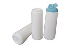 China Large Capacity Plastic Opaque White Spice Jars Butterfly Cap supplier
