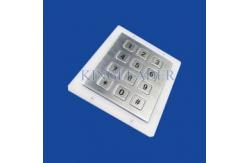 China Panel Mount Rugged Metal Numeric Keypad With 12 Short Travel Keys supplier