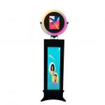 Electronic Ipad Selfie Photo Booth Detachable Top Handle Built In Light Strips for sale