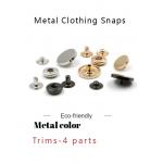 Dull Silver Spring 8mm Metal Clothing Snaps for sale