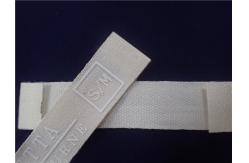 China White Printed Fabric Labels With Silicone Logo For Sports Clothing Patches supplier