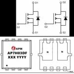 AP7H03DF 7A 30V DFN33 N Channel Mos Field Effect Transistor High Frequency