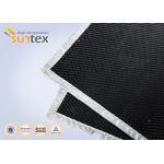 High Temperature Resistant Graphite Coated Glass Cloth Abrasion Resistant Cloth For Welding Curtains & Covers for sale