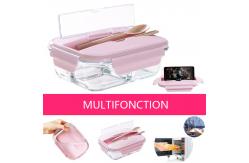 China Meal Prep BPA Free 960ml Borosilicate Glass Food Container supplier