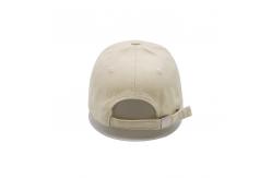 China Fashionable White 6 Panel Baseball Cap With Adjustable Strap Closure supplier