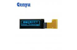 China Blue 0.91 Inch OLED Display 128x32 Pixels SSD1306 Driver 15pin Soldering FPC supplier