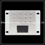 12 Buttons Type Usb Keyboard With Trackpad , Industrial Touchpad Pointing Device for sale