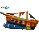 Fire Retardant Inflatable Pirate Ship Combo Party Bounce House Inflatable Boat Castle Ship Slide for sale