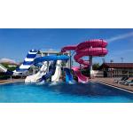 OEM Customized Aqua Water Park Private Pool Tube Fiberglass Slides for sale