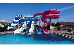 China OEM Customized Aqua Water Park Private Pool Tube Fiberglass Slides supplier