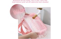 China Multifunctional Travel Toiletry Makeup Bag Water Resistant With Handy Handle supplier