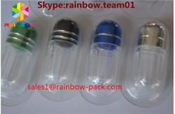 China Bullet Sex Plastic Pill Bottles , hexagon plastic pill containers penis shape supplier