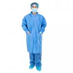 Disposable Dustproof Experimental SMS Non Woven Protective Gown for sale
