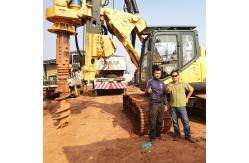 China High Efficiency Screw Hydraulic Drilling Rig Soil Boring Machine Small Pile Driver supplier