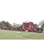 Giant Silk Printing 0.55mm Inflatable Obstacle Course for sale