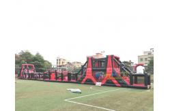 China Giant Silk Printing 0.55mm Inflatable Obstacle Course supplier