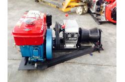 China Power Construction 1T Diesel Cable Winch With Water Cooled Diesel Engine supplier