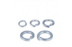 China DIN127 Metric Blue-White Zinc Spring Lock Washers With Square Ends supplier