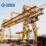 A Type 50T Double Girder Trussed Gantry Crane Electrical Mobile With Saddle for sale