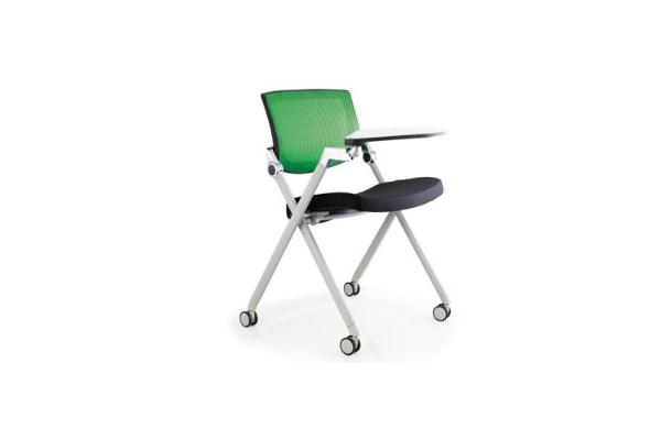 movable folding chair with tablet
