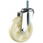 3/4/5 Inch Thread Stem PP Furniture Caster Wheel