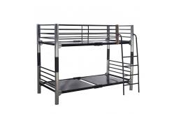 China Queen Over Double Stackable Army Metal Bunk Bed Frame supplier