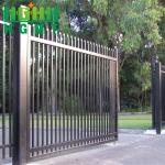 Garden Decorative 2530mm Metal Tubular Fencing Black Security Wrought for sale