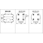 3B14-359 Goodyear Triple Convoluted Air Bags  578933350 for sale