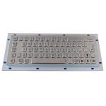 Professional IP65 Vandal Resistant Stainless Steel Metallic Keyboard Waterproof for sale