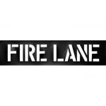 Black Reusable PVC Plastic Letter Stencils For Painting Fire Lane Symbol Custom Size for sale